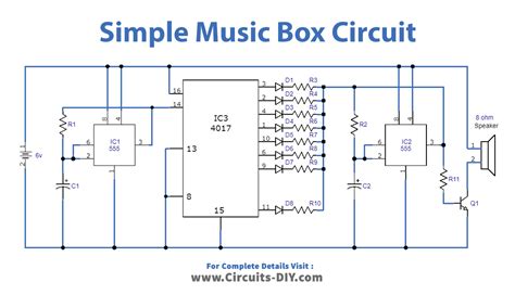 how to make a electrical circuit music box|music box circuit design.